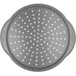 Marblestone plat � pizza 37 cm antiadh�sif plat � four rond en acier au carbone avec poign�es sans pfoa ...