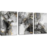 Marbre gris or blanc tableau abstrait peintures impression sur toile décoration murale pour chambre maison ... Marbre gris or blanc tableau abstrait peintures impression sur toile décoration murale pour chambre maison ...