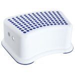 Marchepied antid�rapant - orion - 26x36x13 cm - blanc - charge 80 kg - caoutchouc antid�rapant - compact ...