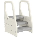 Marchepied enfant - aiyaplay - hauteurs rglables de 3  2 marches - trapzodal - avec poignes patins ...