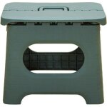 Marchepied pliable avec poign�e petit tabouret en plastique portable et pliable (l vert)