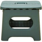 Marchepied pliant avec poign�e petit tabouret en plastique portable et pliable (l vert)