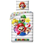 Mario - super mario - parure de lit - housse de couette 140x200 cm + taie - 65x65 cm - neuf