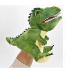 Marionnette � main - dinosaure t - rex - vert - 30 cm - pour enfant