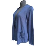 Marks&spencer gilet femme chaud confortable avec poches bleu taille 42