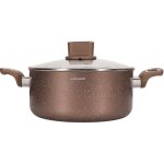 Marmite - arthur martin - am5531 - 28 cm avec couvercle en verre - aluminium - tous feux dont induction ...