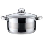 Marmite - kinghoff - kh - 4329 - 20 cm - 3l - acier inoxydable avec couvercle en verre