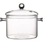 Marmite  ragot en verre pour la maison pot  nouilles instantanes pot en verre transparent double ...