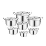 Marmite - sonook - alliage daluminium �paissi - avec couvercle - faitout - 7 pi�ces - sapplique � tous ...