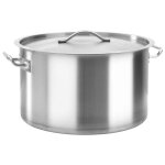 Marmite - vidaxl - 44 l - acier inoxydable - argent - 45x28 cm