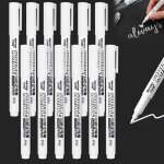 Marqueur blanc 12pcs marqueur permanent blancwhite acrylic paint stylo blanc pour papier noirpens marqueur ... Marqueur blanc 12pcs marqueur permanent blancwhite acrylic paint stylo blanc pour papier noirpens marqueur ...