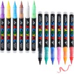 Marqueur peinture acrylique � leau12 couleurs feutre acrylique stylo pinceauxacrylic paint marker pointes ...
