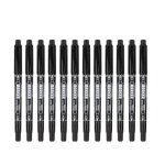 Marqueurs permanents - gigicial - 70788 - double pointe ultra fine - 12 pices - opaque