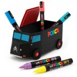 Marqueurs posca - coffret collector - camion citron - 5 marqueurs pc5m