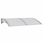 Meilleures marquise - auvent de porte - gris 150x100 cm polycarbonate ssdc4958669