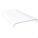 Ame - lot de 3 auvents extrieurs 153x355 cm en polycarbonate transparent