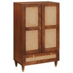 Marron commode buffet bahut - armoire avec portes pour salon pour m�dias avec tiroir marron 3480521