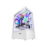 Mars gaming mc - xo semitorre atx doble cristal templado ventilador frgb 120mm doble c�mara blanco