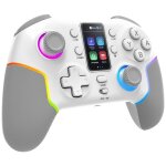 Mars gaming mgp - v3 blanc ? manette sans fil bluetooth argb �cran lcd multi - plateforme (switch / switch ...