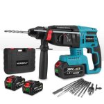 Marteau perforateur lectrique sans fil sds plus 650w 10x accessoires + bote en plastique - yofidra ...