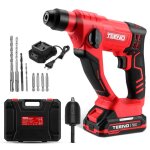 Marteau perforateur sans fil sds - plus 20vteeno ?14mm dans le béton 1000 tr / minled avec 1 batterie ... Marteau perforateur sans fil sds - plus 20vteeno ?14mm dans le béton 1000 tr / minled avec 1 batterie ...
