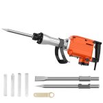 Marteau piqueur de d�molition 2200w 65j 1900 / min marteau perforateur avec 2 m�ches � burin et poign�e ...