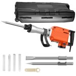 Marteau piqueur lourd 65j - 2200w - dmolition bton & maonnerie - 65a professionnel (avec roues & coffret) ...