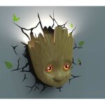 Lampe d�corative 3d - 3dlightfx - baby groot - led - sous licence officielle