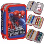 Marvel spider man trousse  crayons  trois compartiments avec lquipement pour garon pour lcole - ...