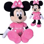 Peluche - disney - minnie mouse - 48 cm - rose � pois blancs - douceur extr�me