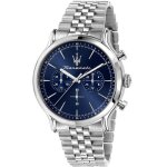 Montre - maserati - epoca chronographe - 42mm - �tanch�it� 10atm - cadran bleu