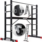 Masko chafaudage de chantier en aluminium avec plate - forme hauteur de travail 275m max. charge 150kg ...
