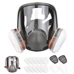Masque  gaz intgral 15 en 1 6800 - filtre anti - vapeurs chimiques et peinture - p3
