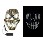 Masque lumineux monstre - adulte - ptit clown - 15004 - masque dguisement led - 3 modes dclairage - ...