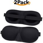 Masque de nuit 3d lot de 2 masques de sommeil novidia sieste relaxation cache yeux anti lumire lanire ...