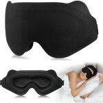 Masque de nuit homme / femme 3d cache yeux dormir z�ro pression oculaire & design elargi sur le c�t� ...