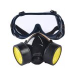Masque respiratoire réutilisable masque à double filtration protection contre les vapeurs toxiques masque ... Masque respiratoire réutilisable masque à double filtration protection contre les vapeurs toxiques masque ...