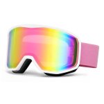 Masque de ski pro anti - bu�e lunettes de skidouble couche masques de snowboardmasque et lunettes de ...