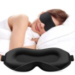 Masque de sommeil 3d pour hommes femmes masque pour les yeux doux et respirantavec sangle rglablenoir ...