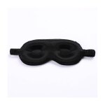 Masque de sommeil contourn� 3d en soie de m�rier noir