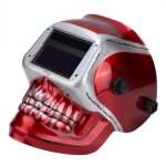 Masque de soudage solaire auto - obscurcissant casque de soudage tig / mig masque de soudeur cr�ne rouge ...