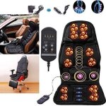 Coussin de massage - non spcifi - massage du dos - 5 niveaux de vibration - chauffant - noir