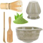 Matcha kit matcha whisk set accessoire de crmonie du matcha japonais 5 pices bol matcha avec bec fouet ...