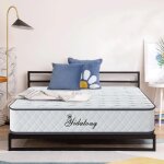 Matelas 140x190 cm - �p 28cm - ressorts ensach�s - 7 zones - matelas hybride haute r�silience - moyenne ...