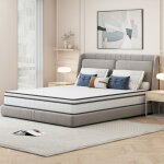 Matelas 140x190 cm - 25 cm �paisseur ressorts ensach�s mousse haute densit� ferme tissu respirant