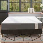 Matelas 140x190 cm inre - 25 cm r�versible m�moire de forme 7 zones ergonomiques soutien ferme tissu ...