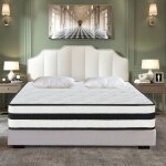 Matelas 140x190 cm mousse a mmoire matelas coton de fibre arobie anti - acariens respirante 10 zones ...
