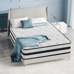 Matelas 140x190 paisseur 28 cm ressorts ensachs 10 zones avec mousse confort matelas adulte soutien ...