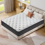 Matelas 140x190 cm - Ép 28cm - fermeté moyenne - mousse rh - anti - acariens - 10 zones de soutien latex ... Matelas 140x190 cm - Ép 28cm - fermeté moyenne - mousse rh - anti - acariens - 10 zones de soutien latex ...