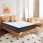 Matelas 140x200 cm - p 31cm - ressorts ensachs - 8 zones - matelas hybride haute rsilience - moyenne ...